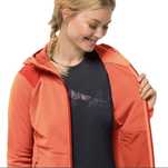 Damska termoaktywna bluza z kapturem Jack Wolfskin roz. L Polartec