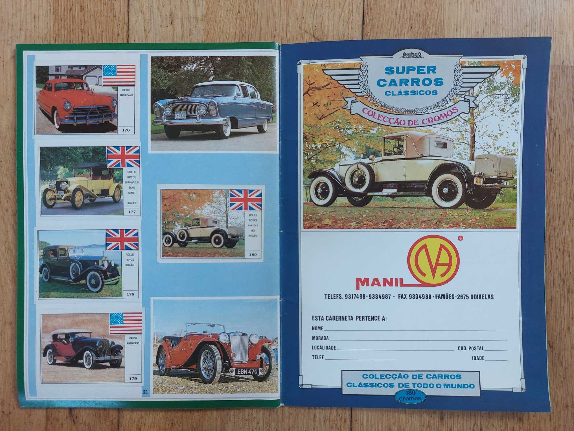 Caderneta de cromos - Super carros clássicos de todo o mundo-Completa