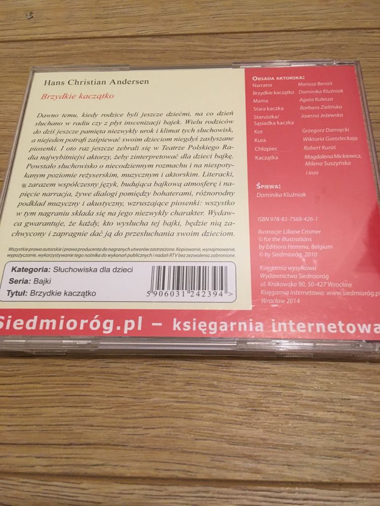 Płyta cd Brzydkie Kaczątko