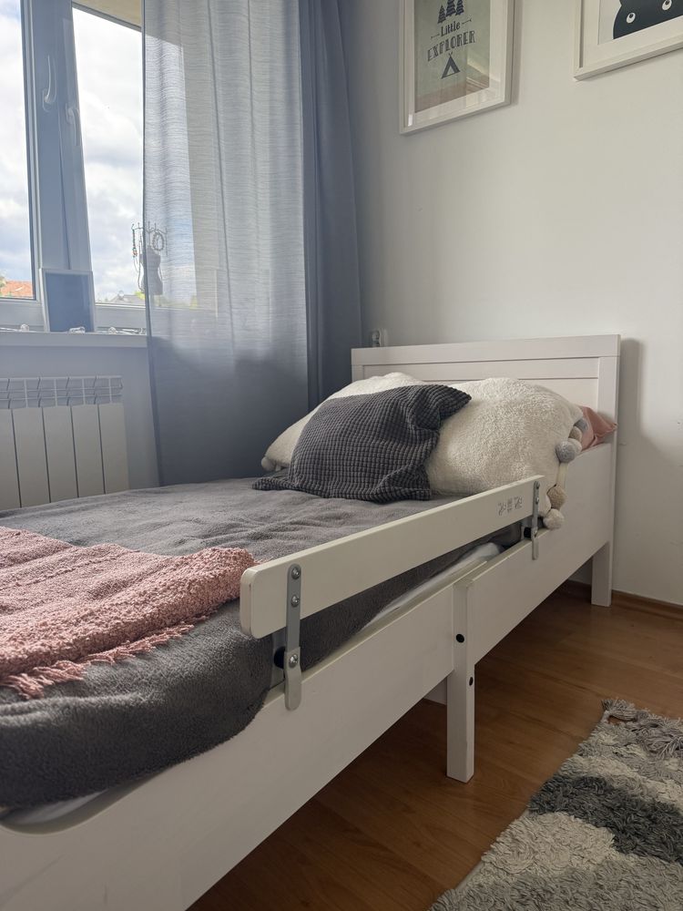 Łóżko Ikea biale Sundvik