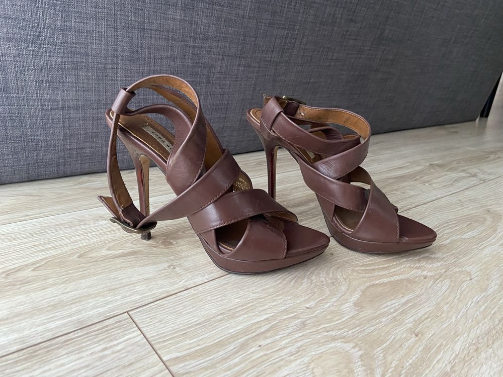ZARA Sandalki na szpilce roz.37