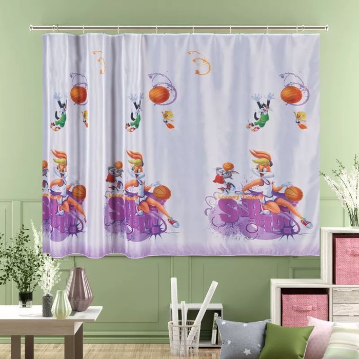 Firanka woalowa drukowana dziecięca wys. 160 cm Looney Tunes 160  cm