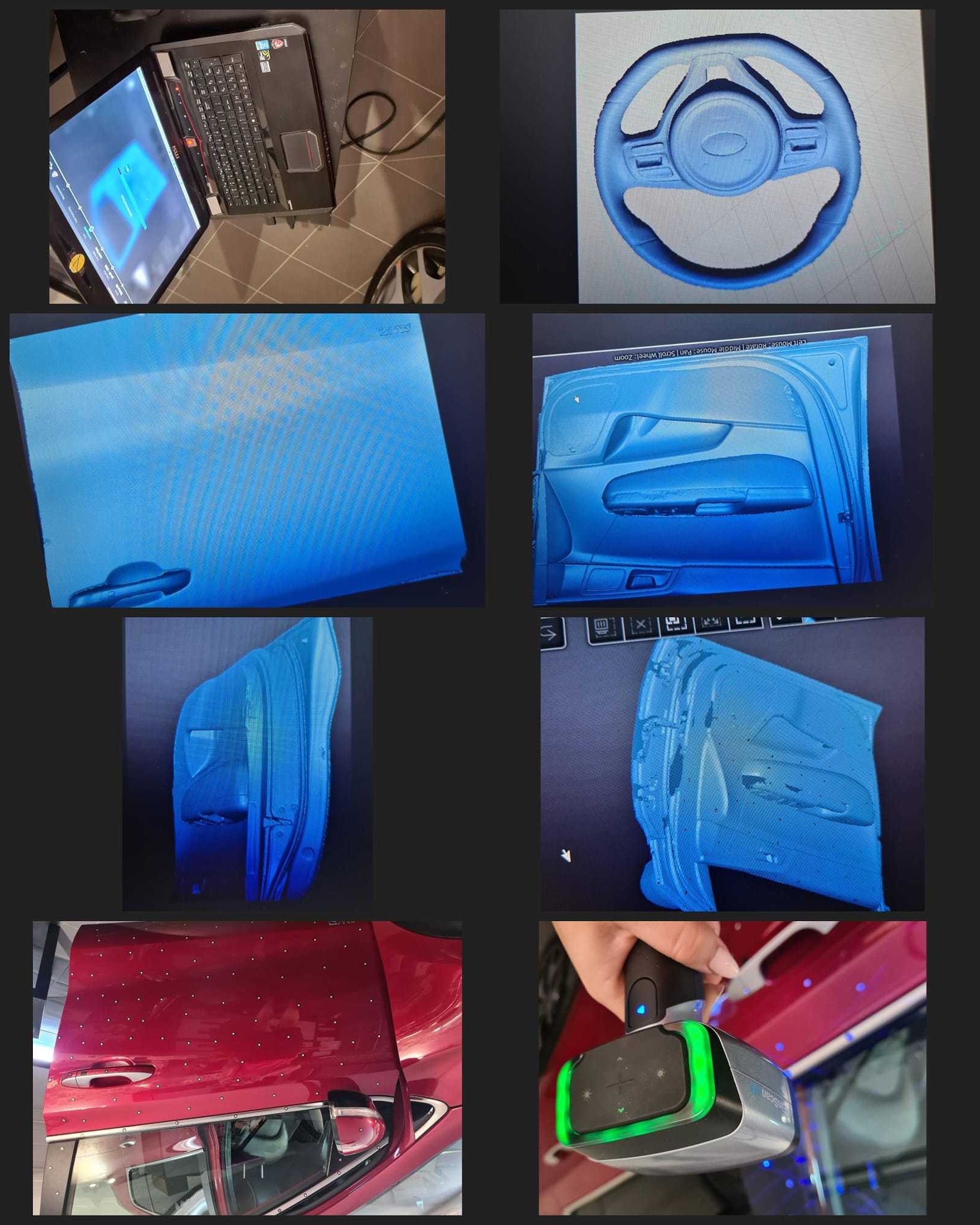 Skanowanie 3D  DOKŁADNOŚĆ 0.02mm Skaner 3D Druk drukarka3d