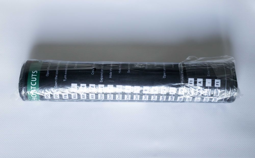 Килимок Office Shortcuts для миші та клавіатури з підказками клавіш