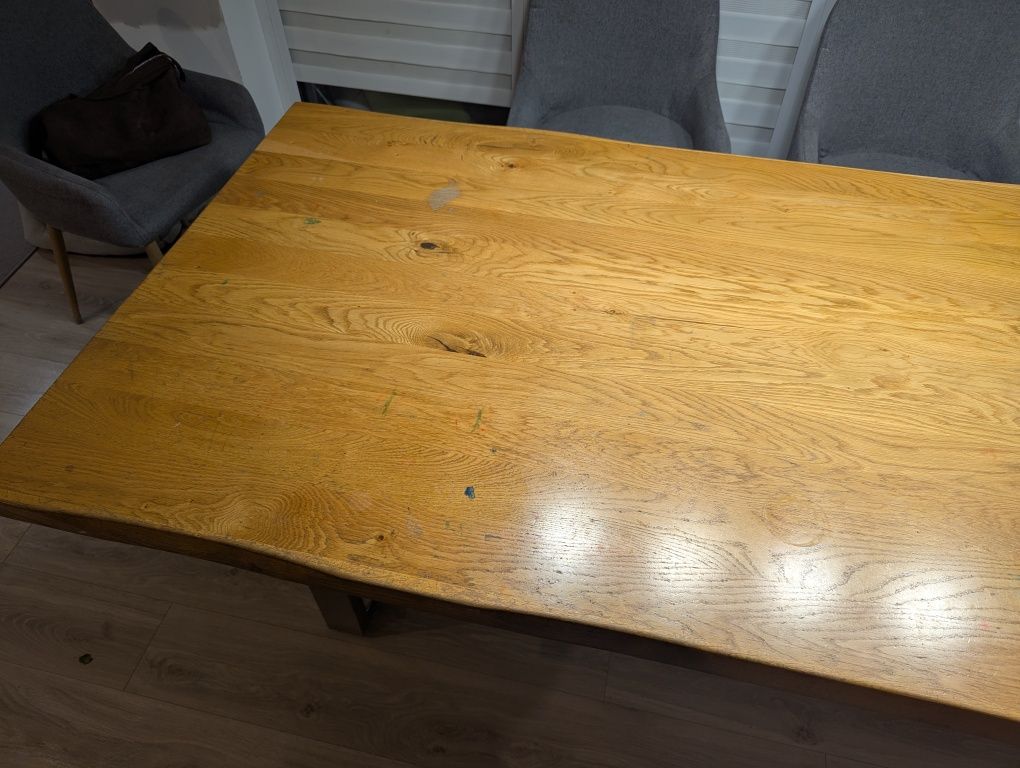 Stół dębowy 2m x 1 m