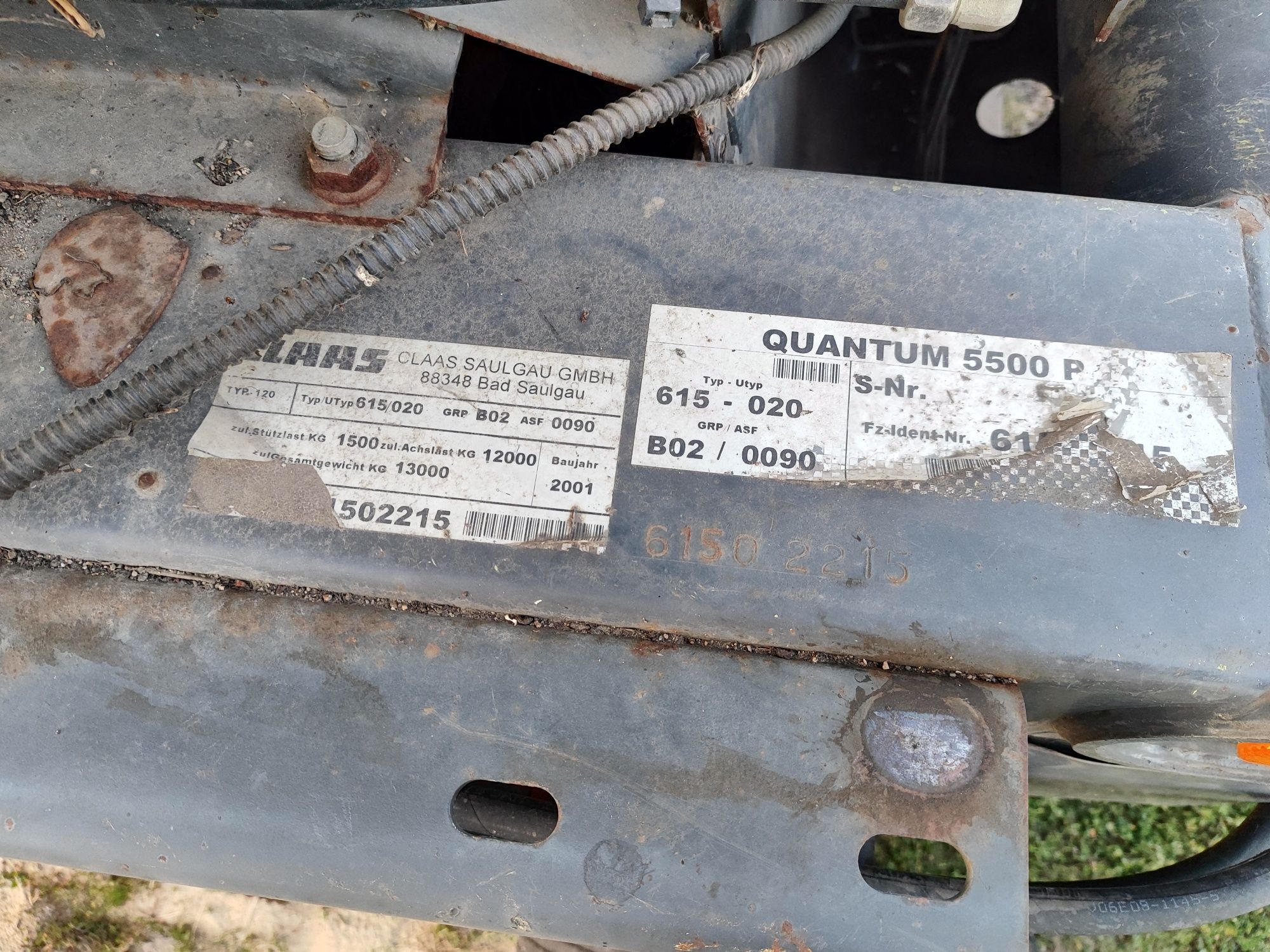 Przyczepa zbierająca Claas Quantum 5500P