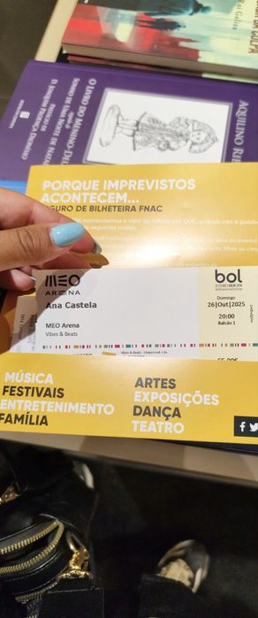 Bilhete concerto Ana Castela Lisboa