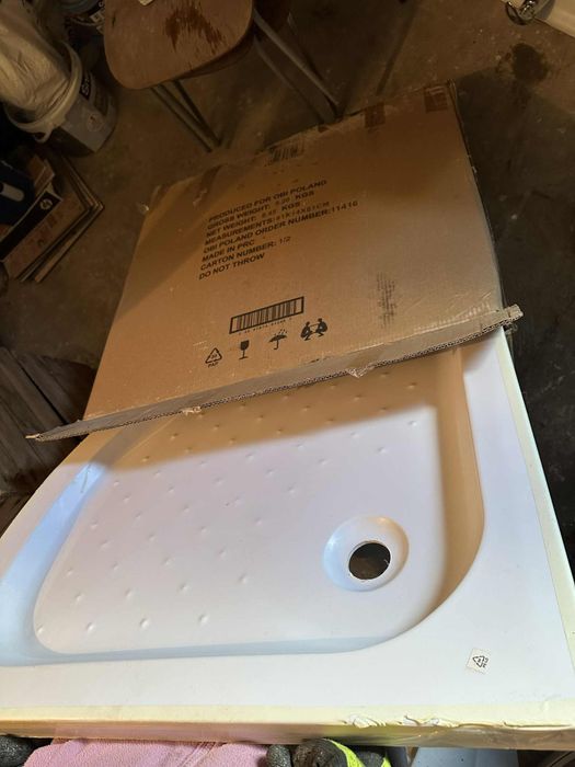 Nowy brodzik prysznicowy niski 80cm x 12,5cm