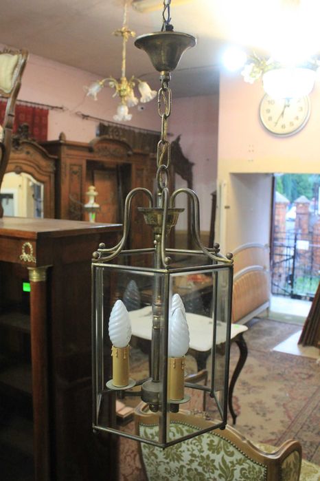 Francuska wisząca lampa - żyrandol - latarenka - Gryfino