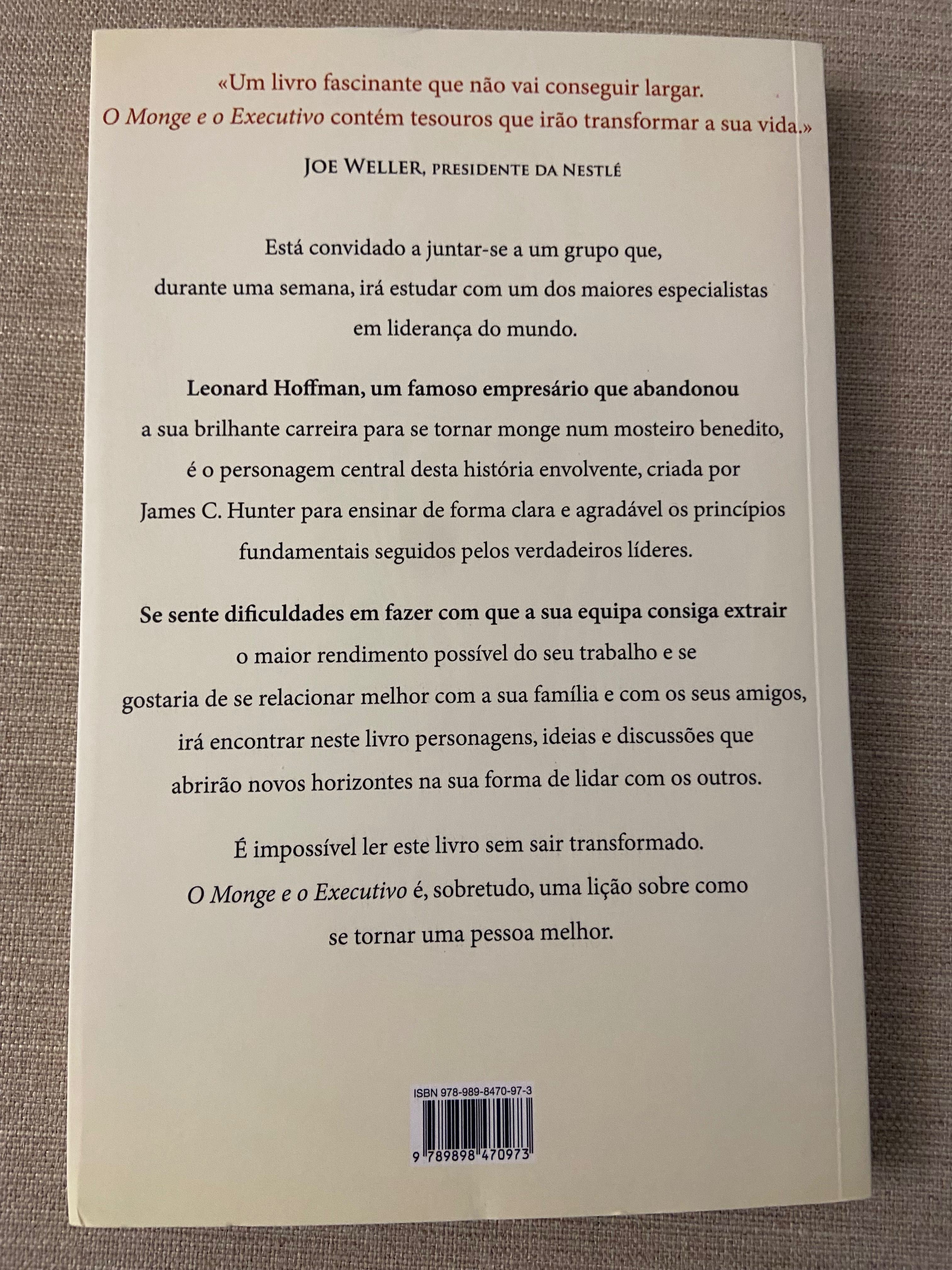 NOVO | Livro “O Monge e o Executivo” - James C. Hunter