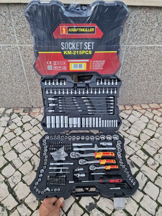 Mala de ferramenta 215 peças nova entrego em mãos para tudo país