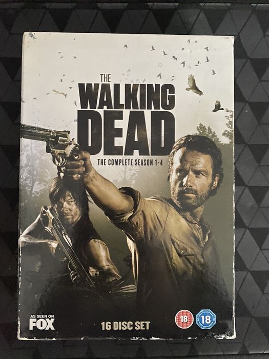 Kolekcja the walking dead 1-4 kompletna 16 plyt dvd twd