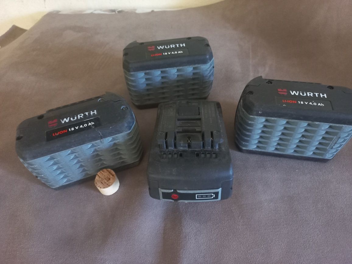 Baterias Wurth 18 volts 4,0 Ah/2,0Ah/8,0Ah.