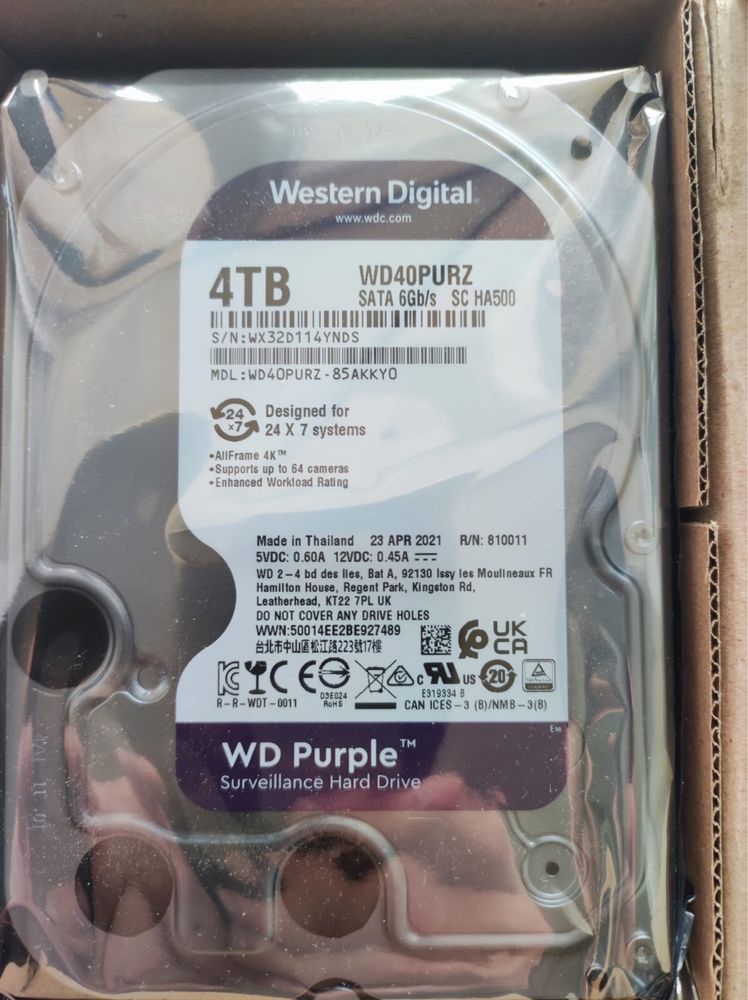 Новий жорсткий диск WD на 4 TB, Western Digital