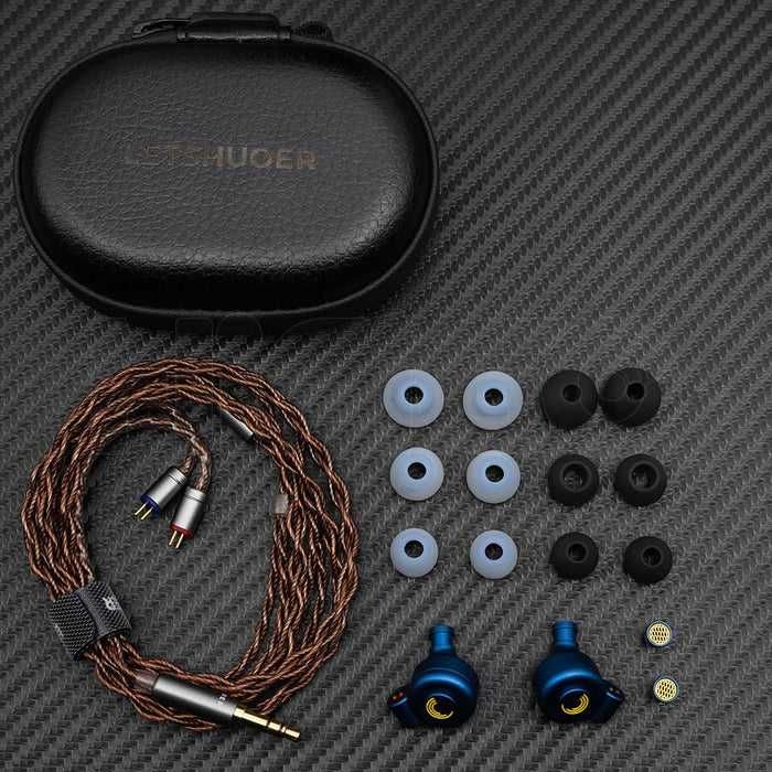 Letshuoer D13 - Динамічні внутрішньоканальні навушники IEM 4.4mm Blue