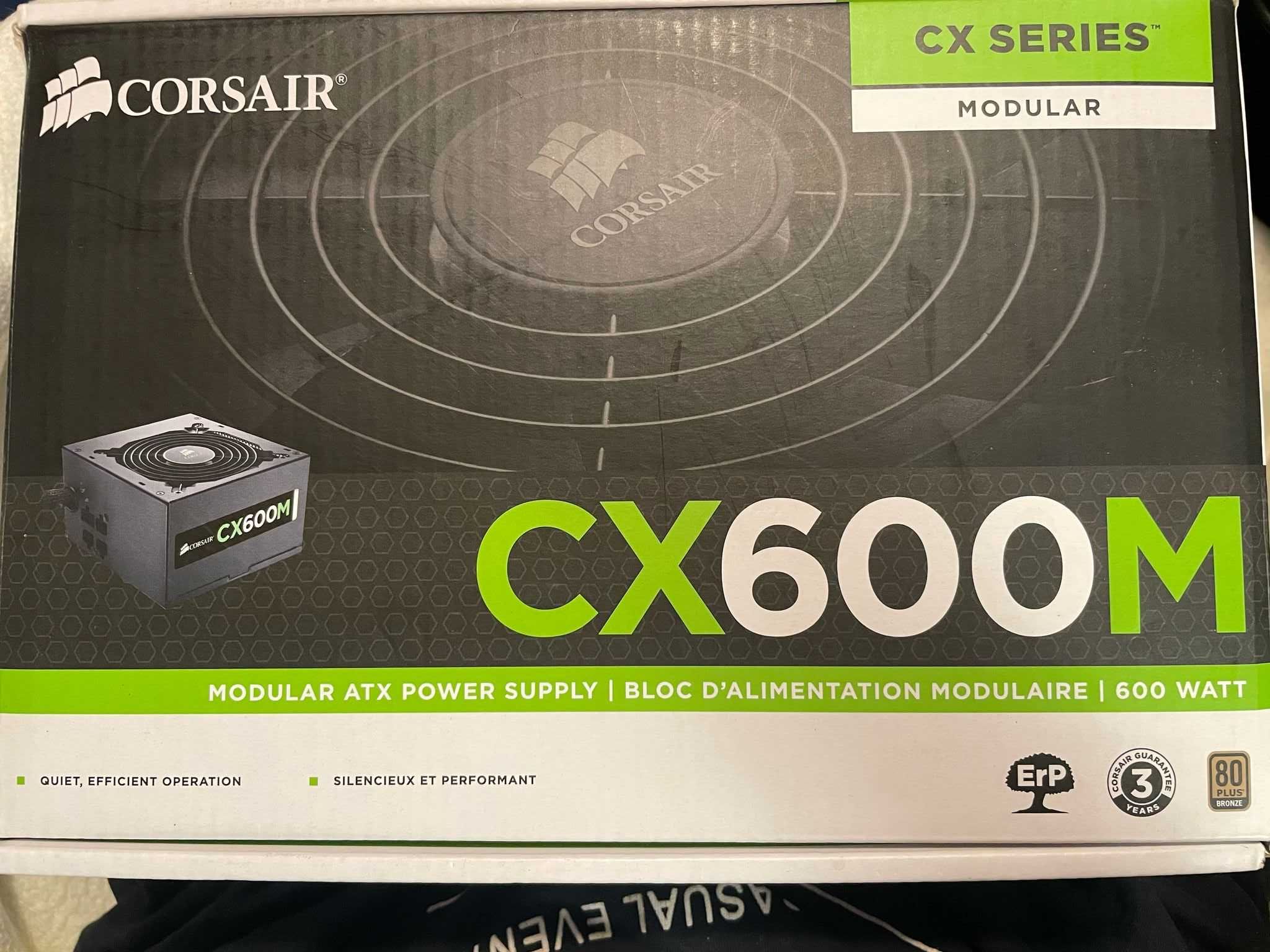 Fonte de Alimentação Corsair CX600M