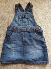 Spódnica sukienka ogrodniczka Jeans 2-3 lata 92-98cm