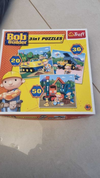 Puzzle Bob Budowniczy TREFL 4+ 3w1