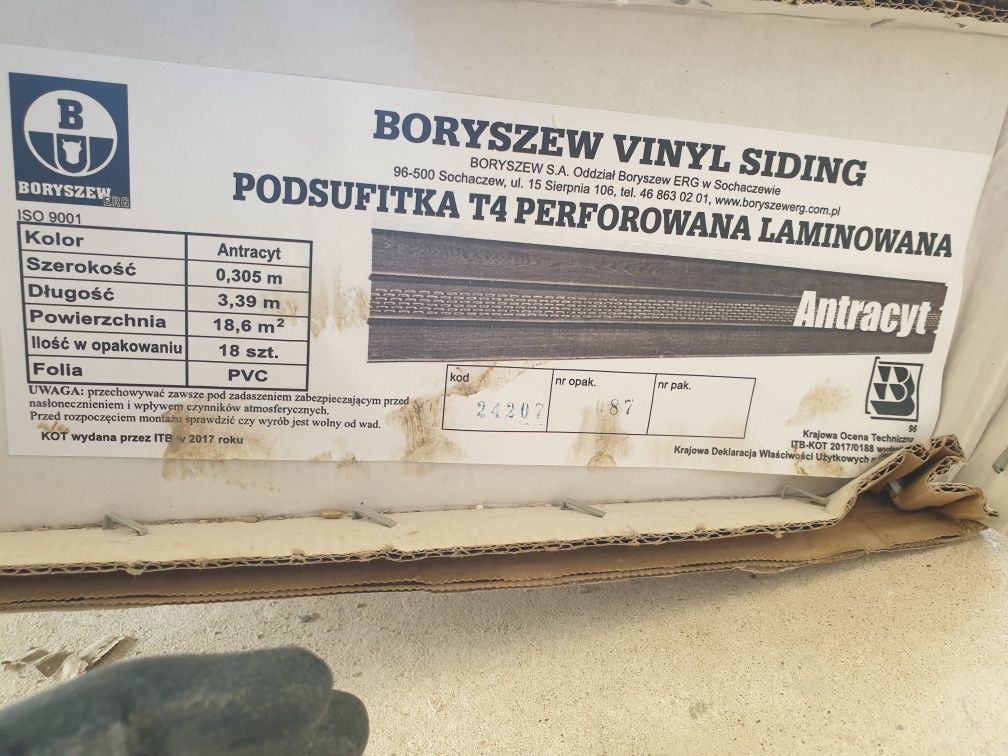Podsufitka Boryszew T4 perforowana laminowana