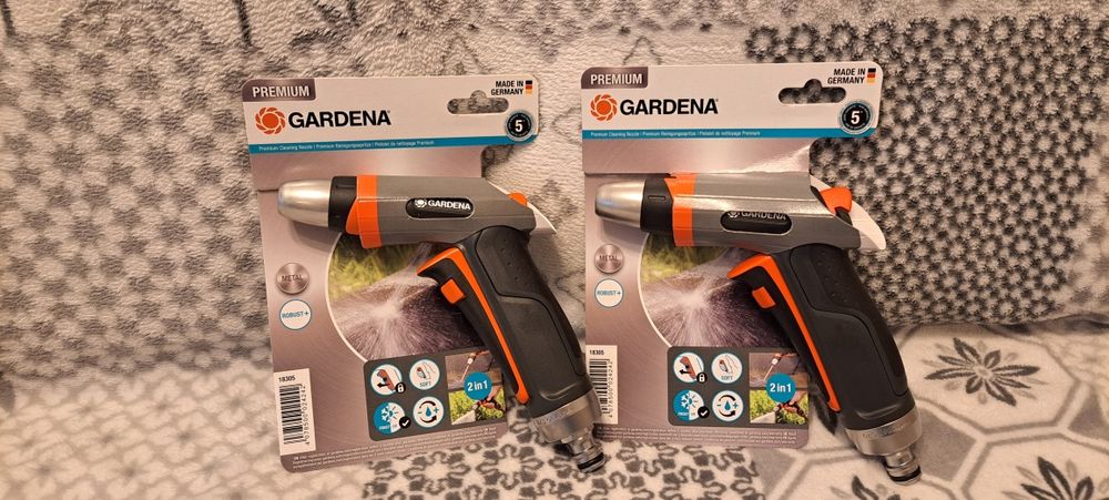 Nowy Pistolet Zraszajacy 2w1 Wielofunkcyjny Premium Metal  Gardena