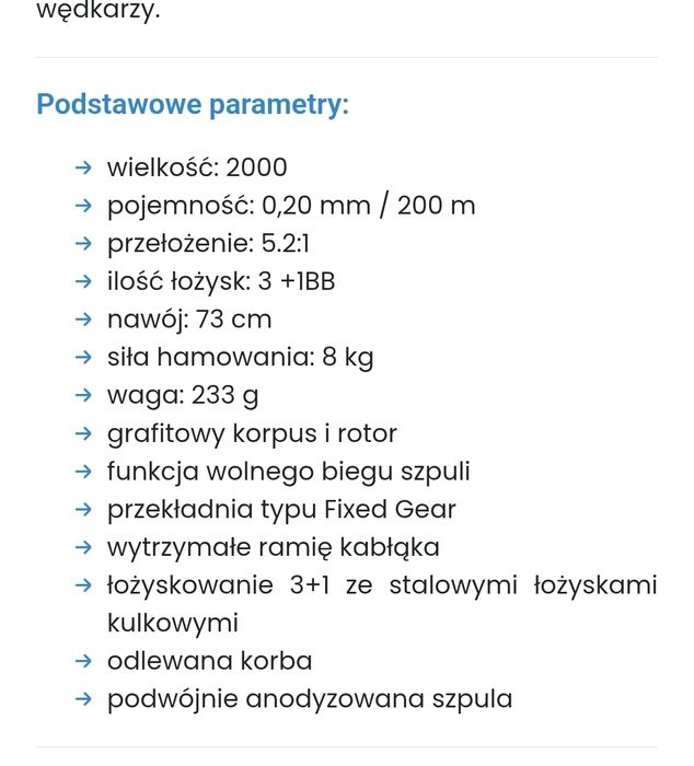 Wędka jaxon tenessa szczupak+ kołowrotek dam quick 1 pink 2000