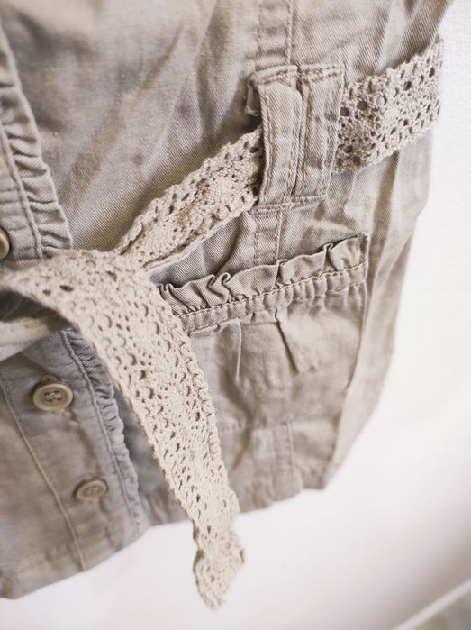 sukienka szmizjerka koszulowa  tunika wiązana krótki rękaw