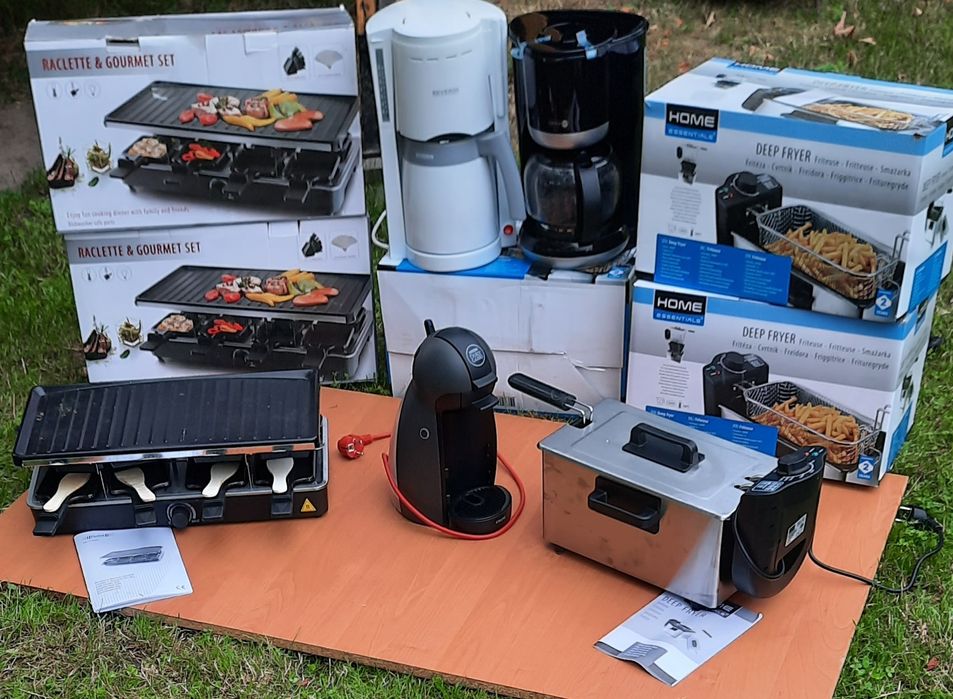 Супер лот! Кавоварка, гриль, фритюр.