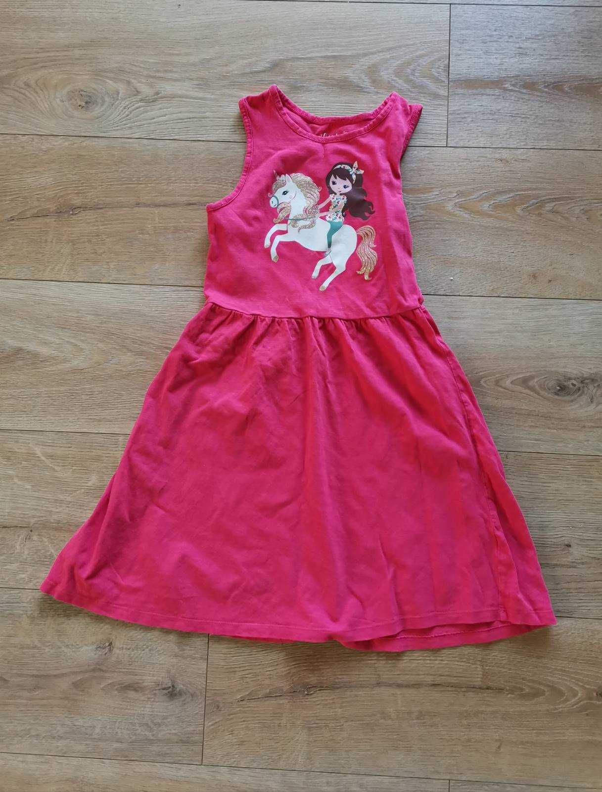 2 sukienki dla dziewczynki 134
