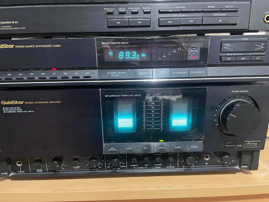 Wzmacniacz Goldstar GSA-9320 + Tuner + CD JVC