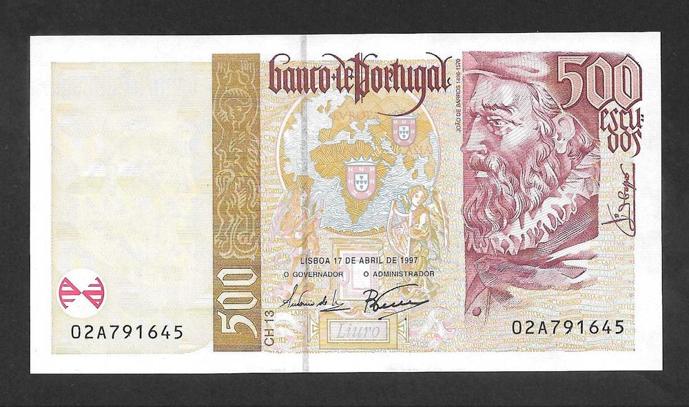 Nota de 500 Escudos - João de Barros