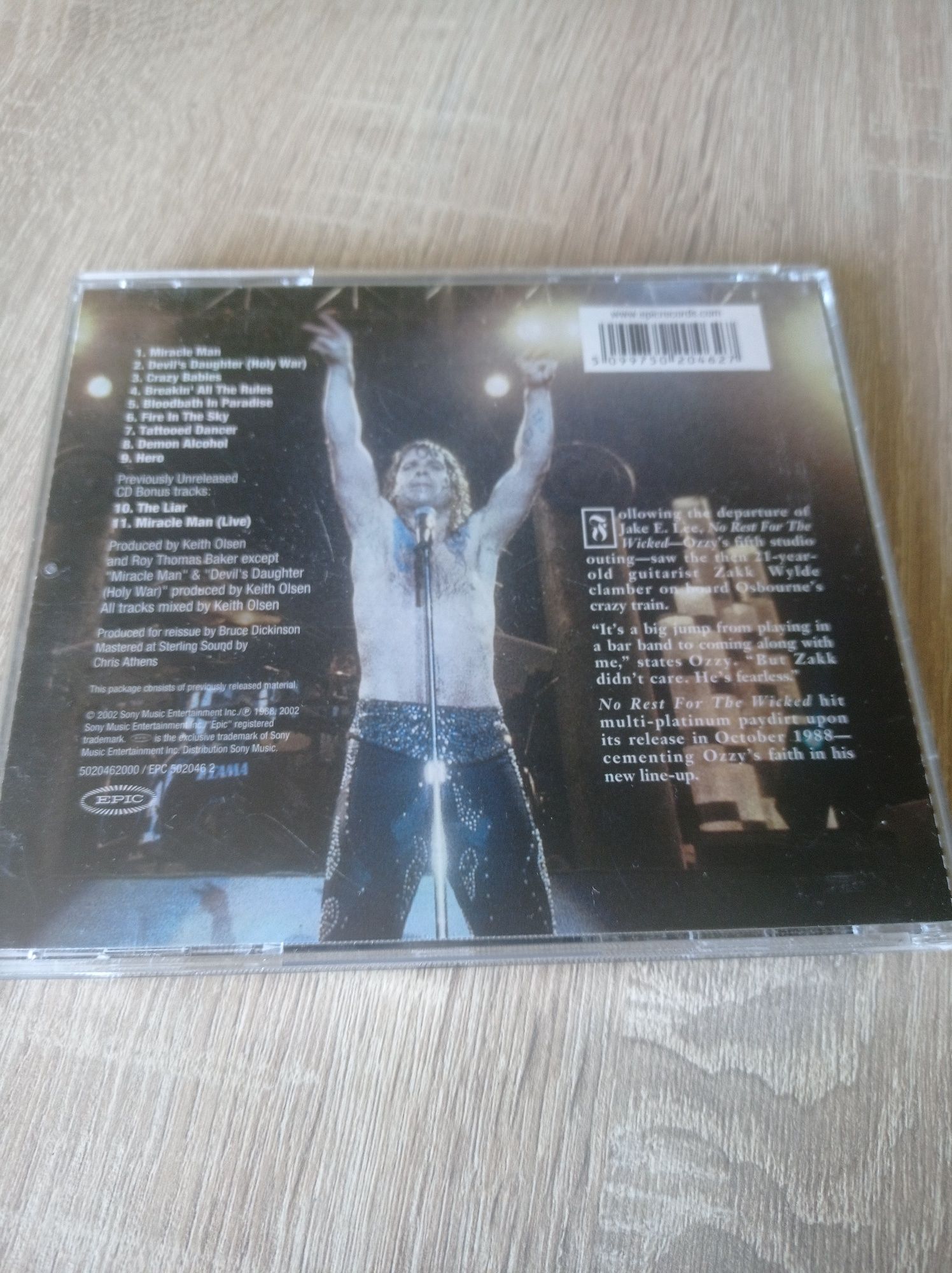 Ozzy Osbourne no rest for the wicked płyta