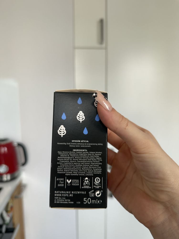 yope men krem do twarzy moc nawilżenia 50 ml – nowy, wegański