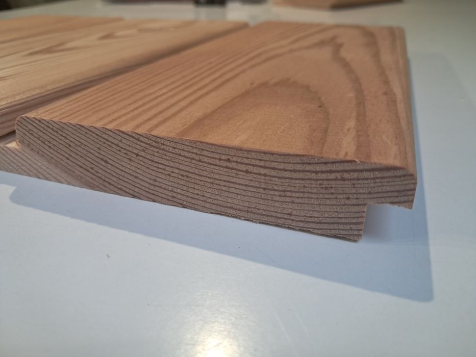 Deska elewacyjna modrzew , modrzewiowa na zakładkę