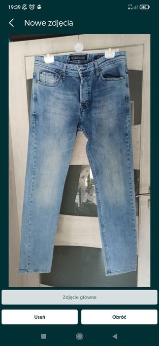 Spodnie jeansowe jeansy dżinsy męskie slim fit S