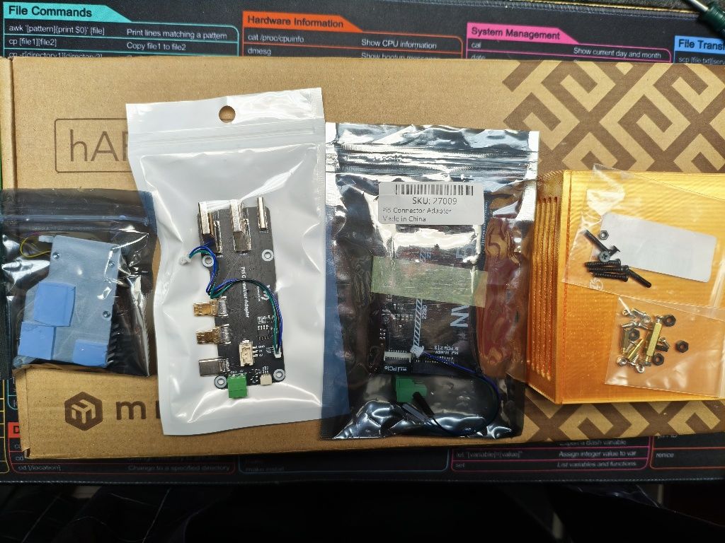 Raspberry pi 5 akcesoria, pimoroni, obudowa, adapter