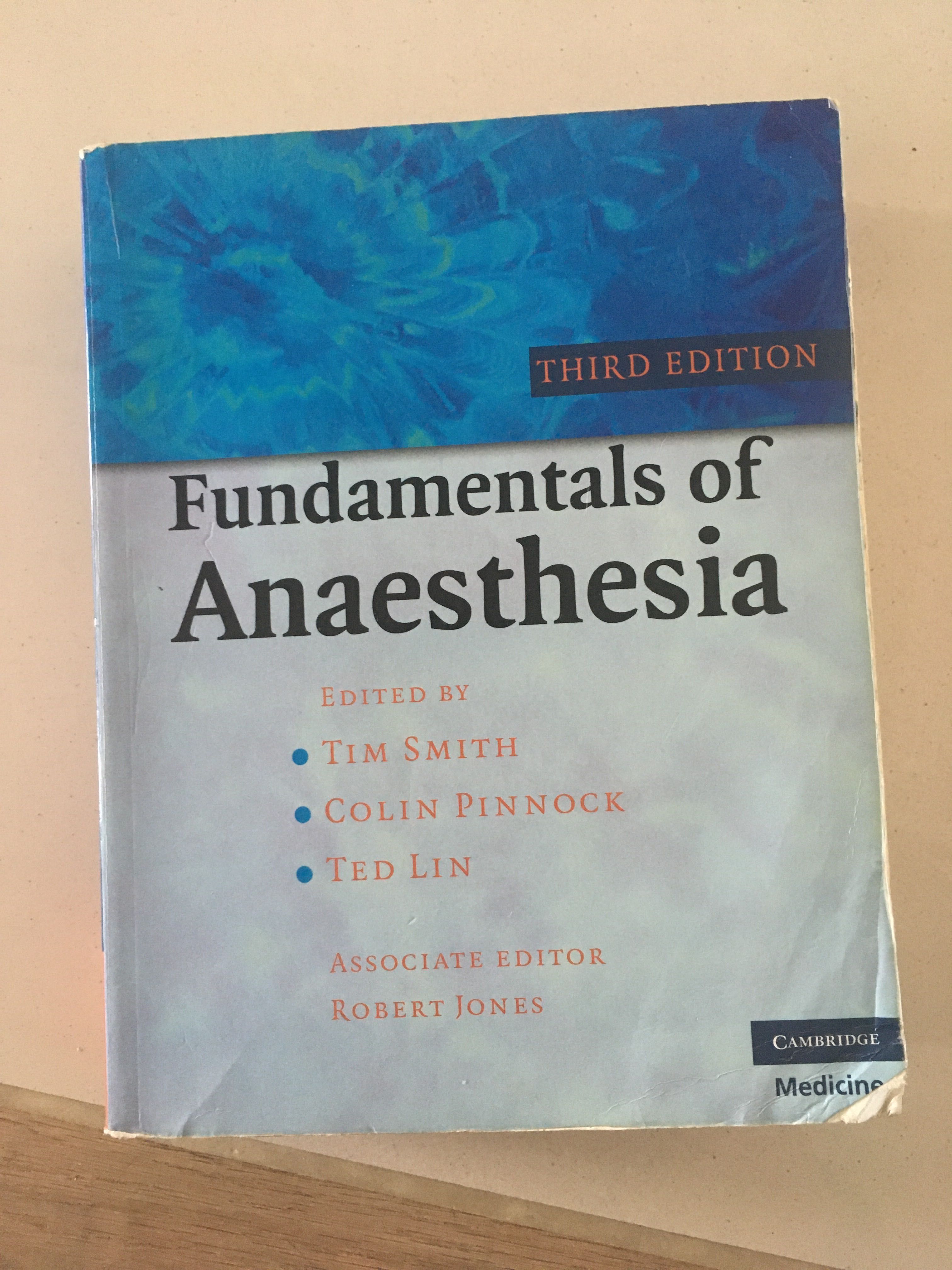Foundamentals of anaesthesia Pinnock english book