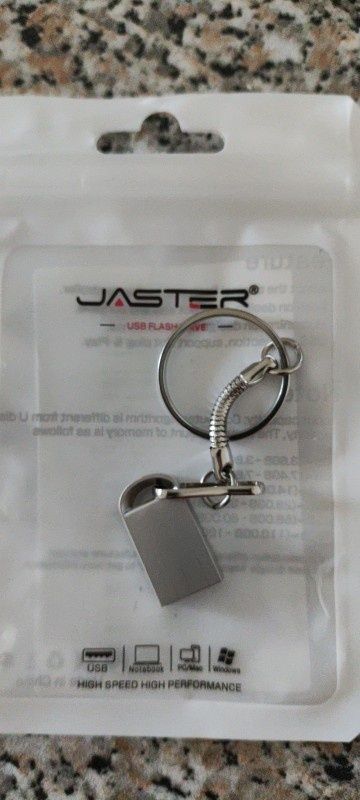 Mini Pen USB JASTER. USB 2.0 - 64 GB Metal em formato de Chaveiro