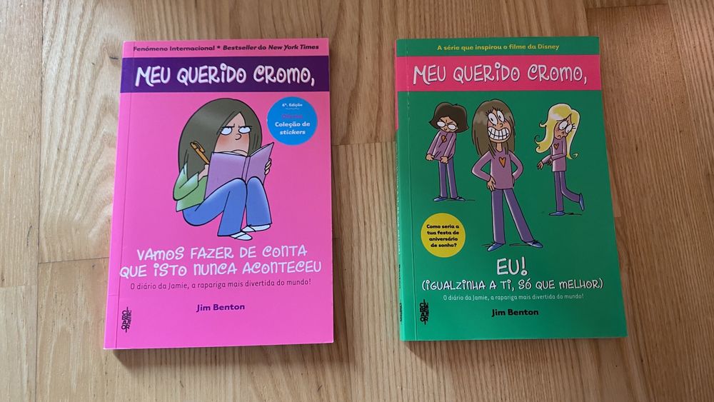 2 livros da coleção meu querido cromo