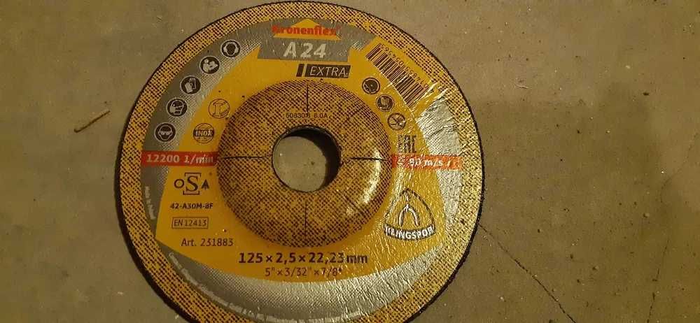 Tarcze do ciecia stali Inox Kingspor A24 125x2,5mmx22mm