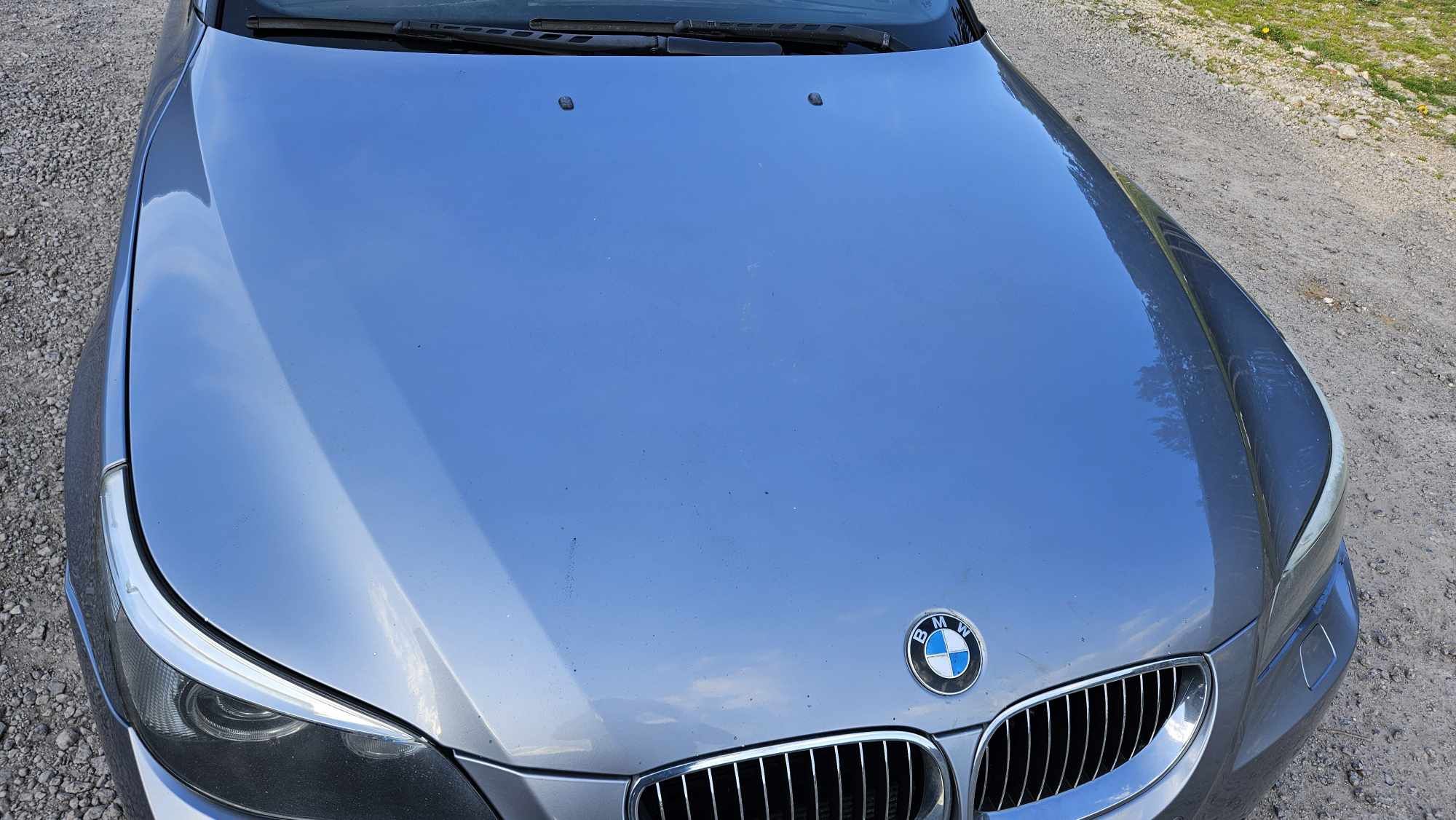 Maska przód przednia pokrywa silnika BMW E60 E61 A08/7 silbergraue igl