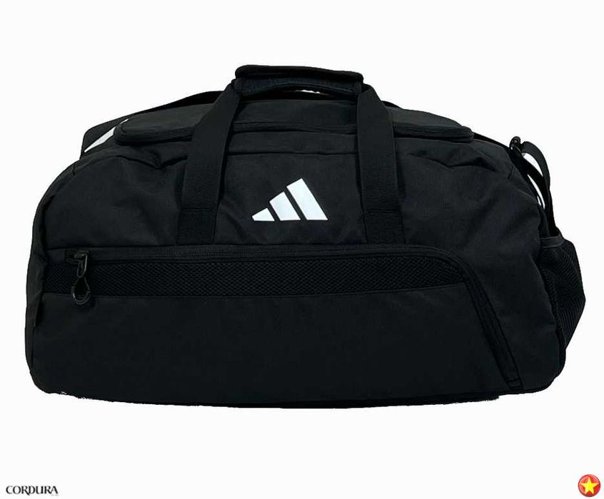 Cпортивна сумка Adidas Cordura 40L Black — містка, стильна,покращена