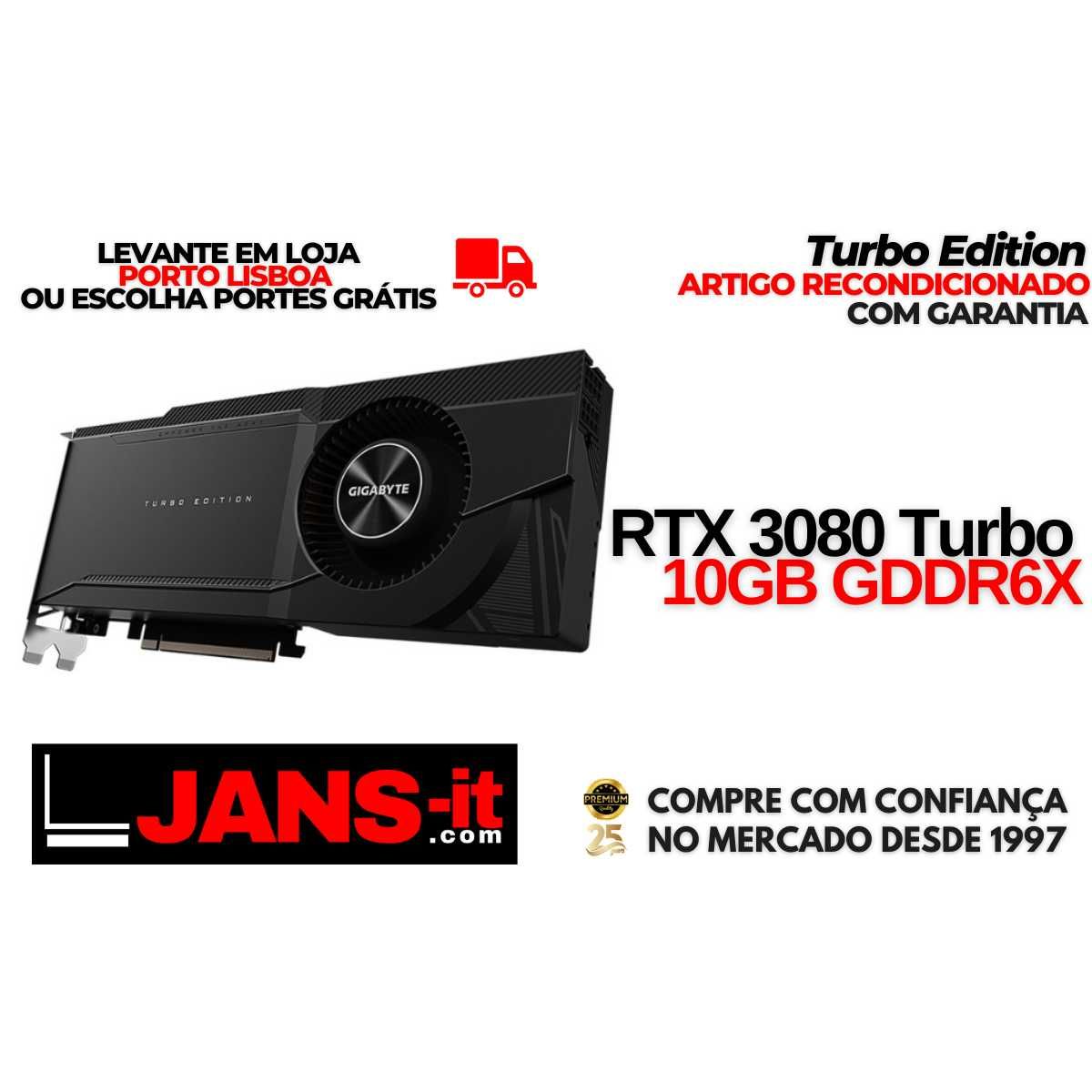 Placa Gráfica Gigabyte RTX 3080 Turbo 10GB