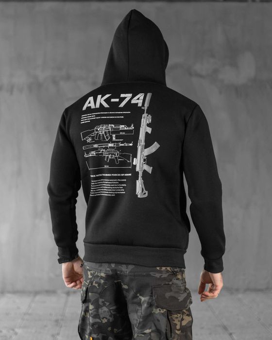 Тактичне худі AK-74 на флісі  Чоловіче тепле  світшот Без передоплати!