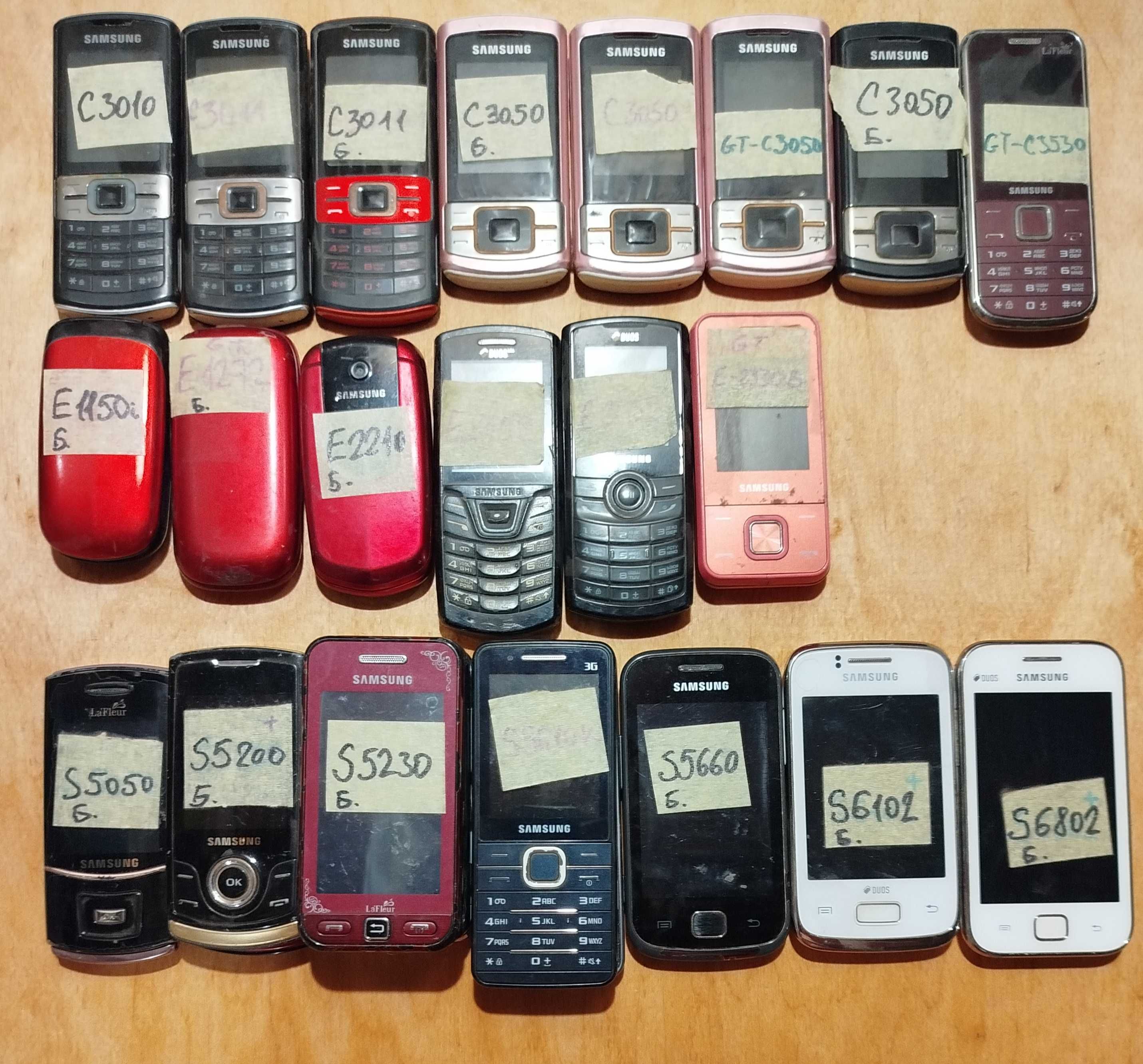 10.07.25 SAMSUNG. Лот мобільних телефонів, вживані.