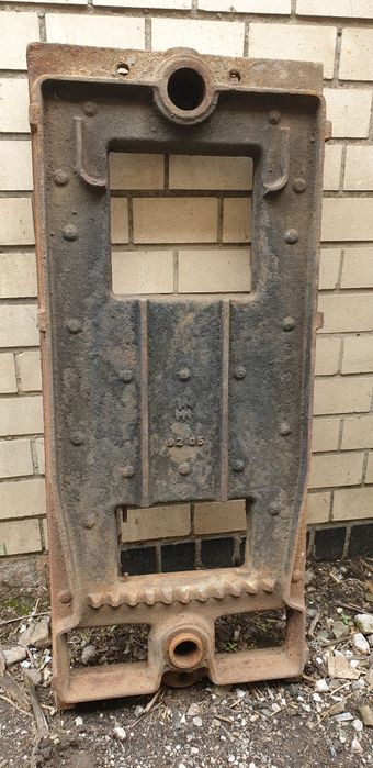 Котёл твердотопливный (чугун). Наборной.