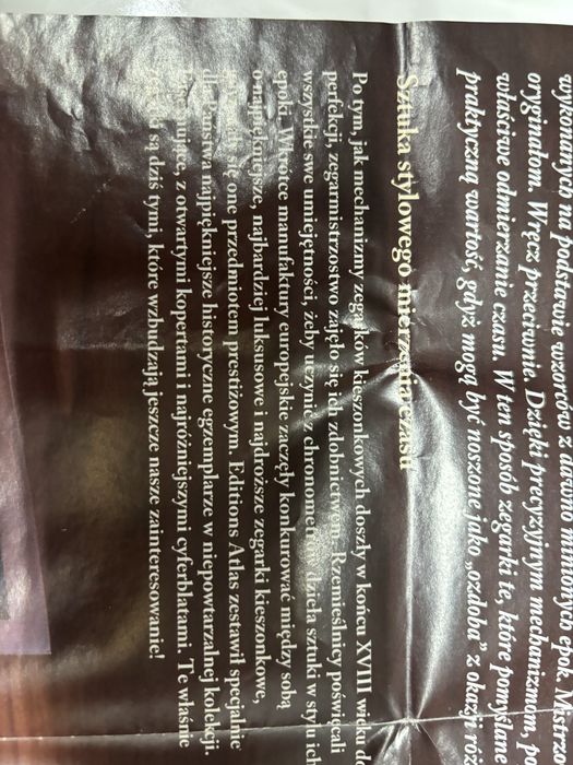 Posrebrzany zegarek kieszonkowy