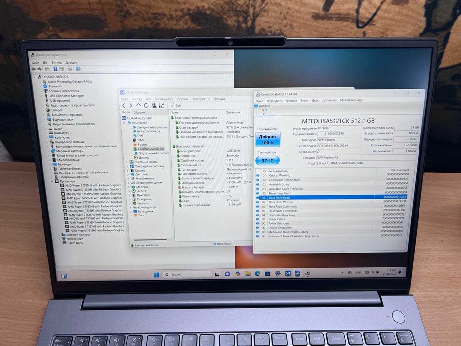 Lenovo ThinkBook 16 G7 ARP  16"IPS FHD+ Ryzen 5 7535HS 16/512Gb
