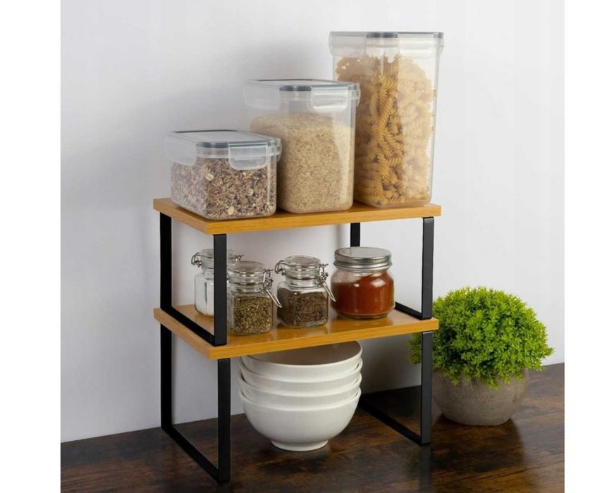 PÓŁKI KUCHENNE NA PRZYPRAWY regał do kuchni stojak organizer 2x
