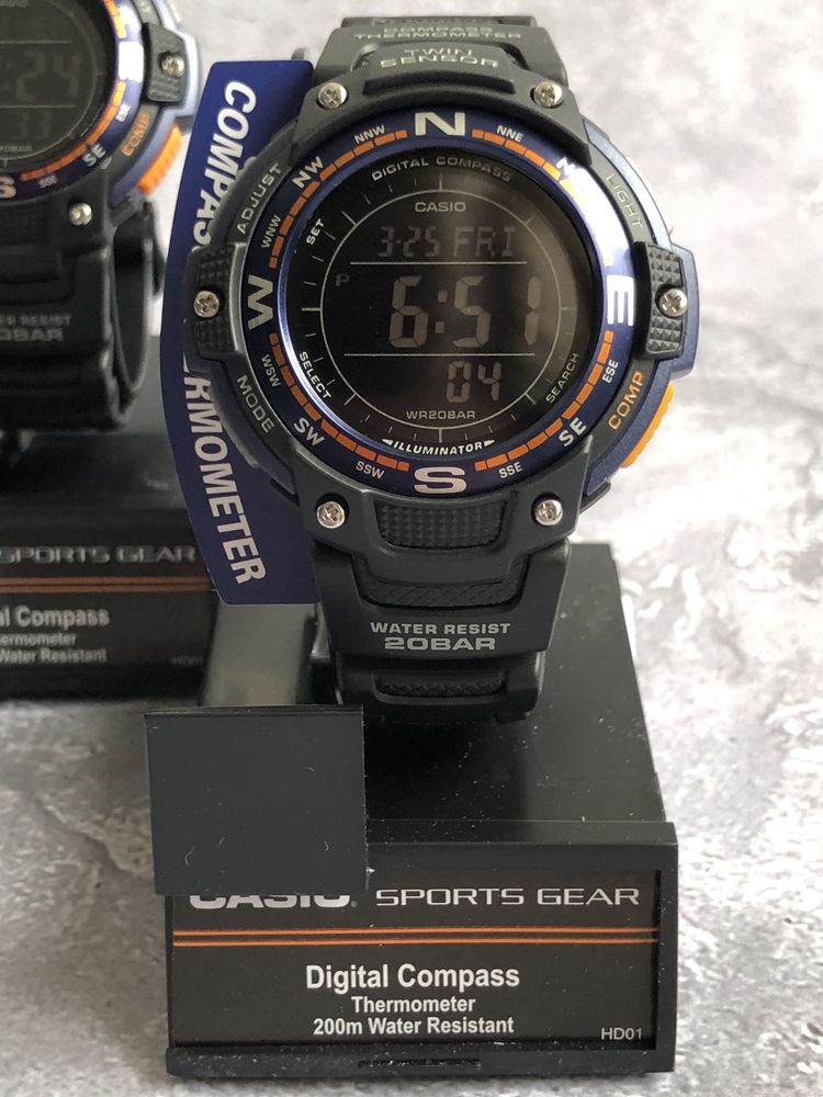 Casio SGW-100-2BCF Часы компасс знижка годинник касіо компас Ø45мм