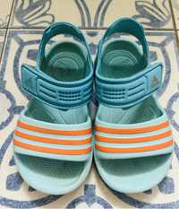 Niebieskie sandałki Adidas dla chłopca i dziewczynki 24 sandały błękit